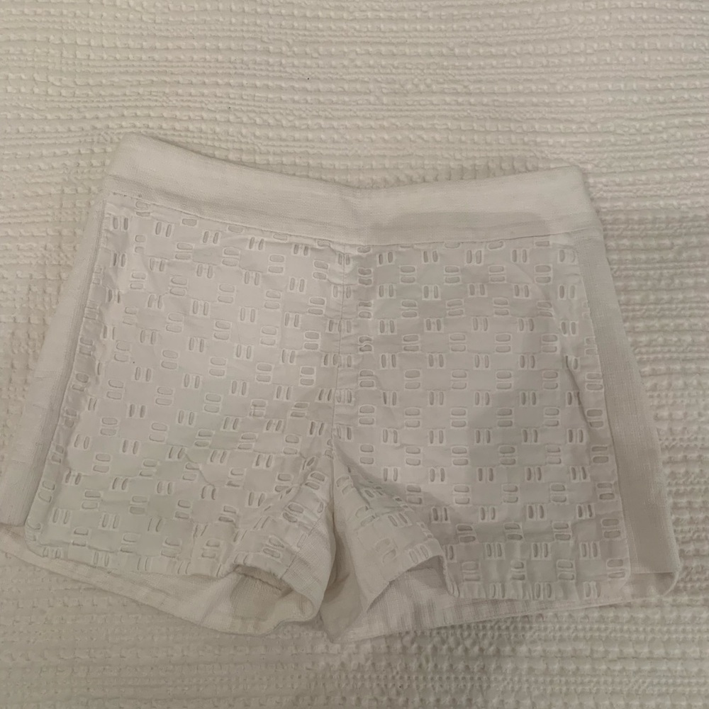 j. Crew white shorts